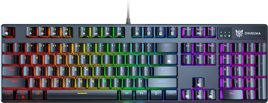Onikuma G27 Gaming Μηχανικό Πληκτρολόγιο με Custom διακόπτες και RGB φωτισμό (Αγγλικό US)