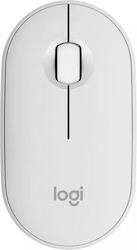 Logitech Pebble M350s Kabellos Bluetooth Maus White