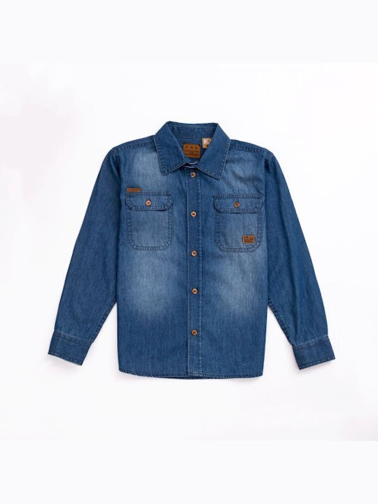 Funky Kids Denim Shirt Blue