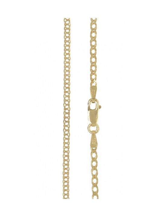 Mertzios.gr Gold Chain Neck 14K Thin Thickness 1.9mm and Length 55cm