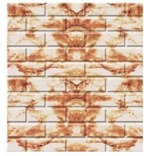 3D Wandpaneele Schaumstoff Selbstklebend Braune 70x77cm