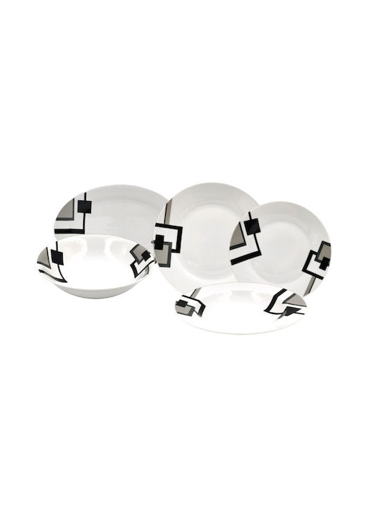 Καρβούνης Porcelain Dinnerware Set White 20pcs