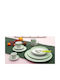 Cryspo Trio Verde Porțelan Set de Vase 6buc