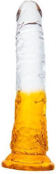 DMM MAA Glass Dildo With Suction Cup Orange 16cm