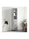 Schrank Boden Grey 34.5x34x180cm