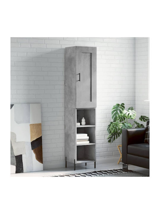 Bookcase Grey 34.5x34x180cm