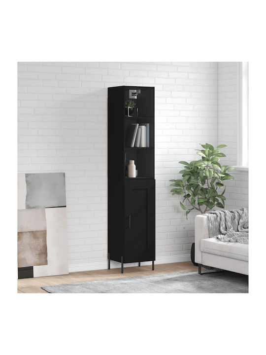 Schrank Boden Black 34.5x34x180cm