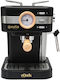 Estia Οak Automatic Espresso Machine 950W Pressure 15bar Black