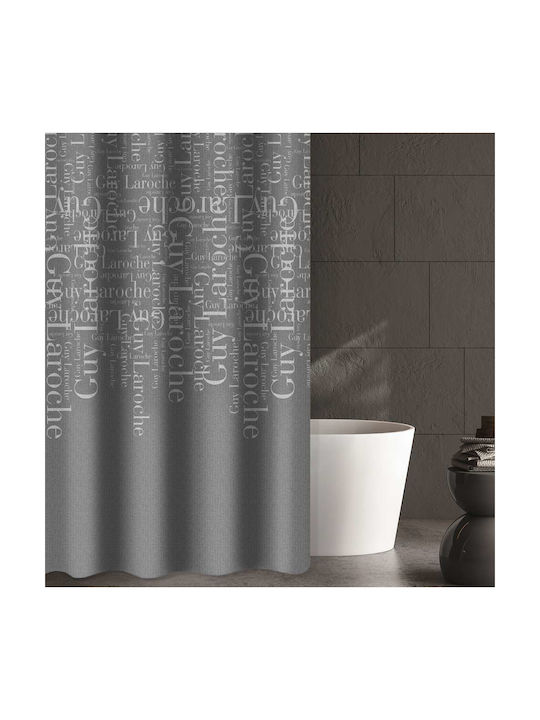 Guy Laroche Shower Curtain 180x185cm Anthracite