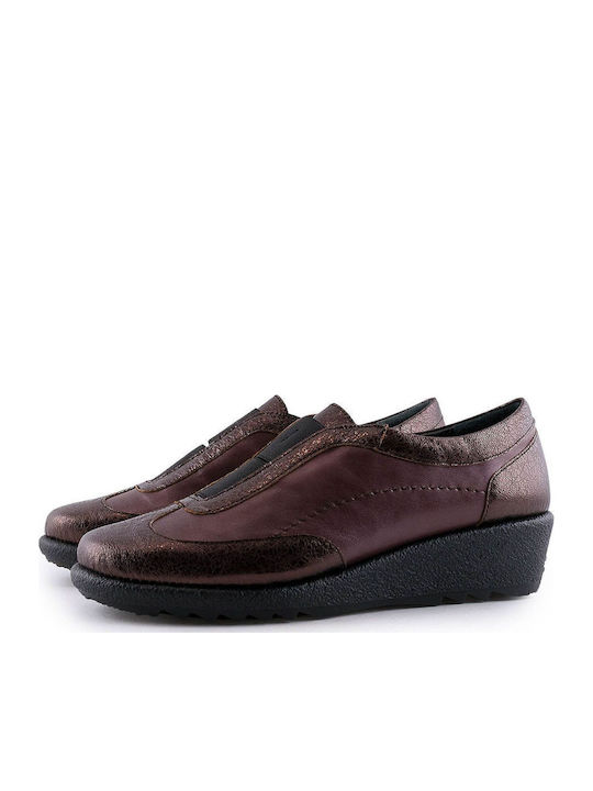 Relax Anatomic Leder Damen Loafers in Burgundis...
