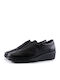 Leder Damen Loafers in Schwarz Farbe