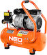 Neo Tools Cu o singură fază Compresor de aer 79dB cu Rezervor de aer 12lt 12K020