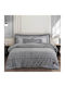 Greenwich Polo Club Duvet Cover with Hollowfiber Filling Queen 220x240cm 3452 Gray 680 GSMGsm 10 togs Togs