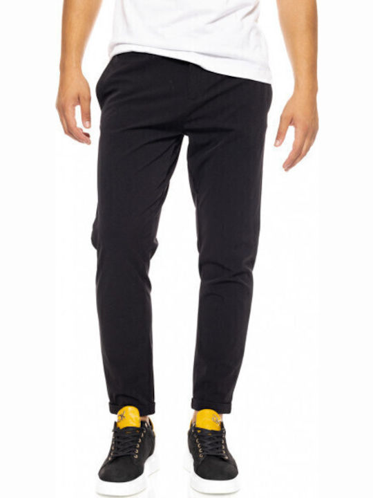 Pantaloni Chino Elastic Negru