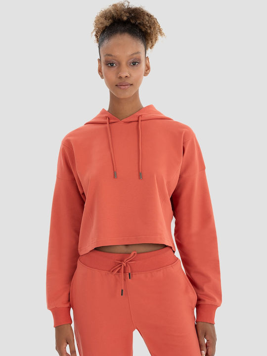 Superstacy Women's Hooded Sweatshirt Orange