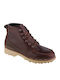Joel Δερμάτινα Ανδρικά Μποτάκια Dark Brown