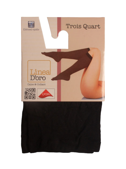 Linea D'oro Women's Socks Opaque 50 Den Gray