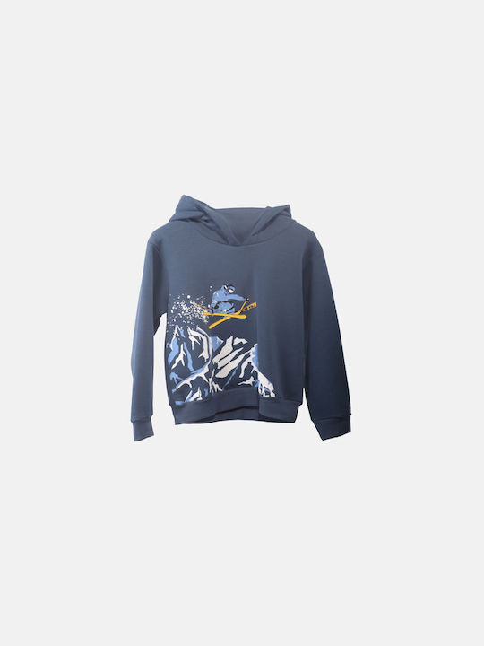 Joyce Kids Sweatshirt with Hood Blue