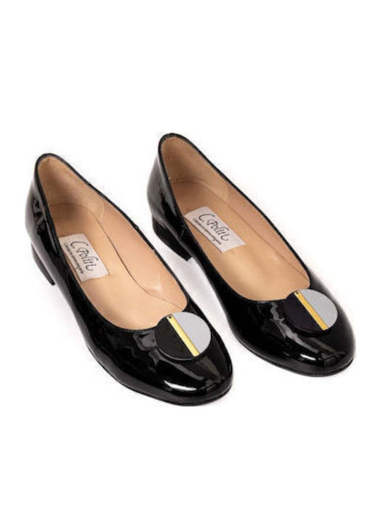 Anatomic Patent Leather Ballerinas Black