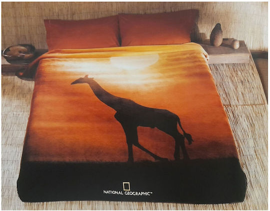 National Geographic Ηλιοβασίλεμα Μονή 160x240εκ. Καφέ