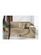 Guy Laroche Four-Seater Sofa Throw 2 Sides Matis 180x350cm Beige