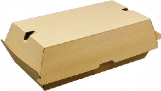 THalassinos Disposable Food Paper Box Kraft 22x20x8cm 50pcs