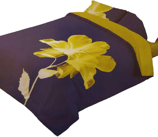 Manterol Casa Duvet Cover Set Queen with 2 Pillowcases 220x260 401 Blue