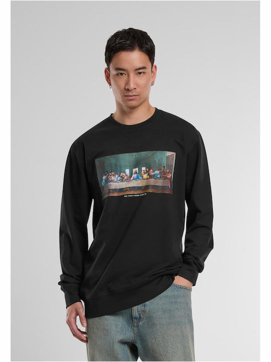 Crewneck Langarmbluse Schwarz