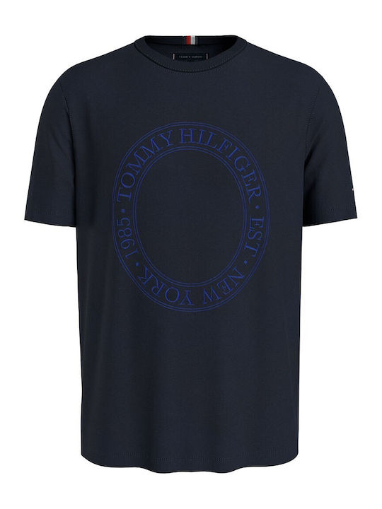 Tommy Hilfiger Ανδρικό T-shirt Κοντομάνικο Navy Μπλε