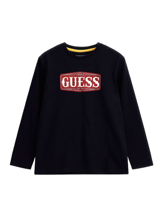 Guess Kinderhemd Langarm Blau