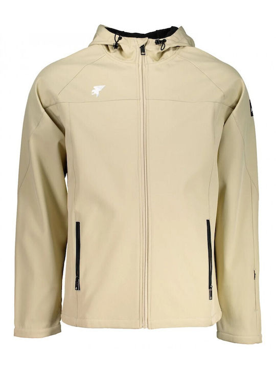 Joma Herren Winter Jacke Softshell Wasserdicht und winddicht Beige