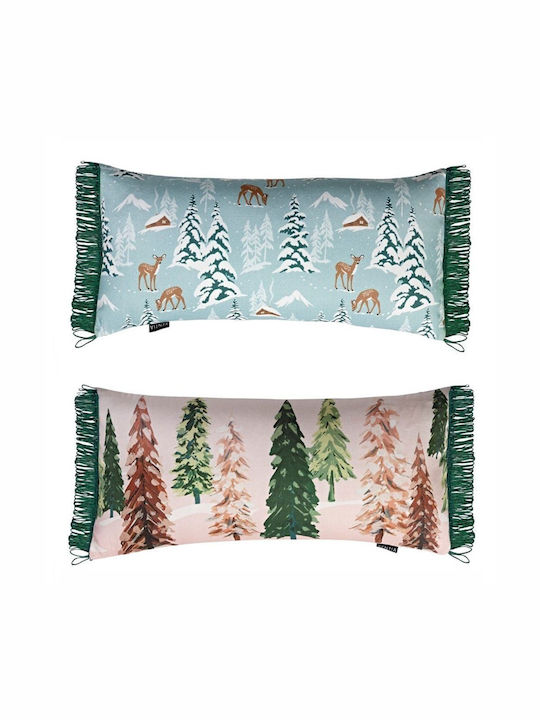 Kentia Christmas Decorative Pillow Rectangular Multicolour 30x60cm