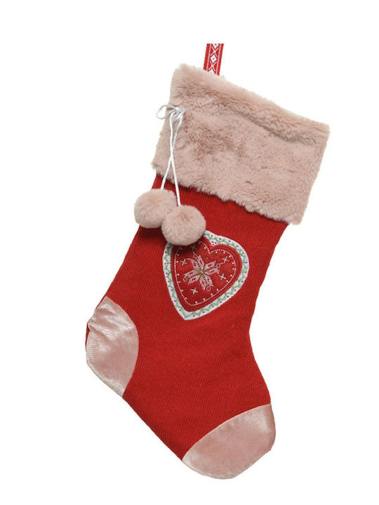 Christmas Decorative Pink Socks L45xW26xH1cm