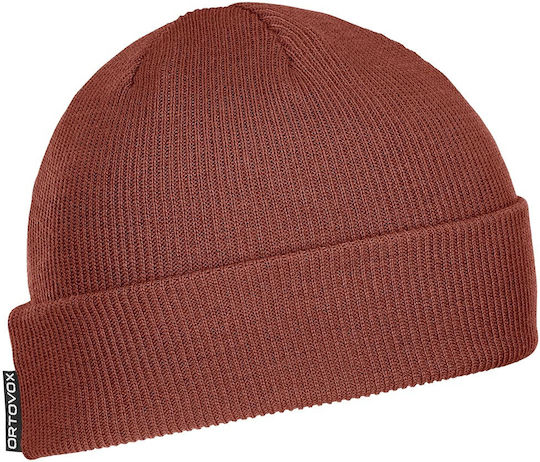 Beanie Unisex Beanie mit Rippstrick in Orange Farbe 68015-23201