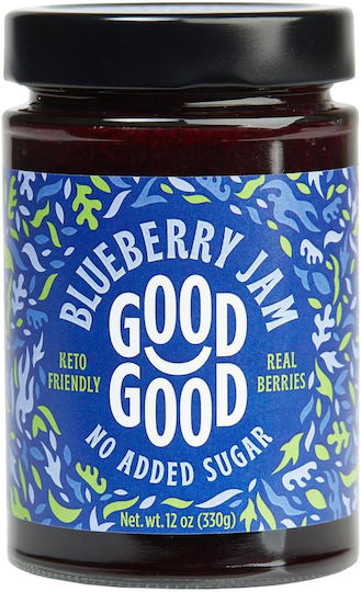 Goodgood Jam Raspberry Sugar Free with Stevia 330gr