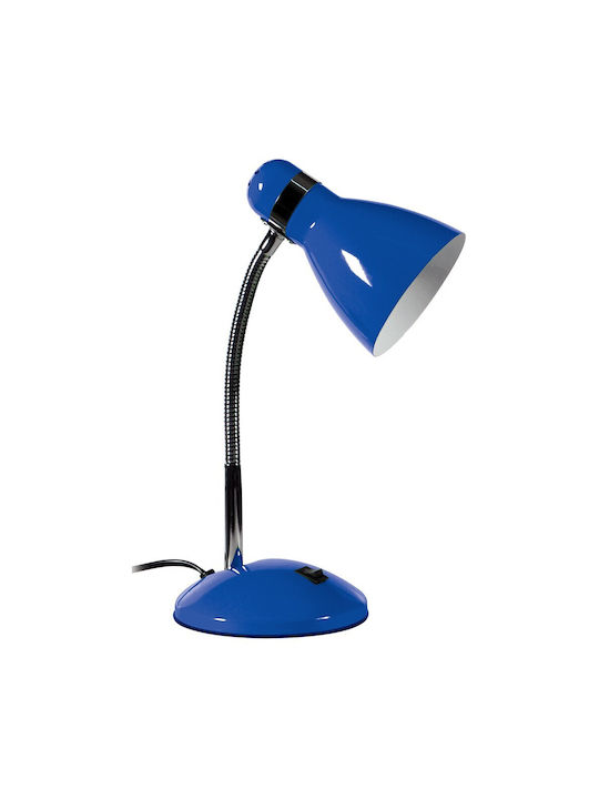 ARlight Schreibtischlampe mit flexiblem Arm für Fassung E27 in Blau Farbe