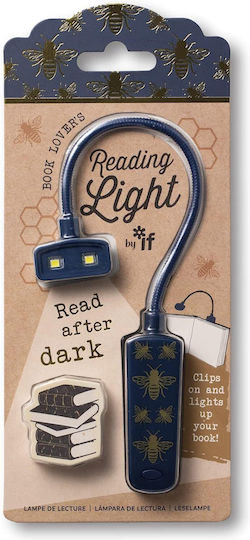 IF Bee Book Book Light LED with Clip Blue