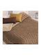 Manterol Casa Duvet Cover with Microfiber Filling Queen 235x270cm Grey brown 950 GSMGsm