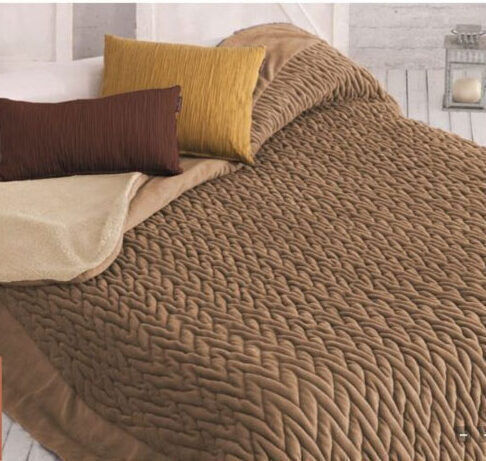 Manterol Casa Duvet Cover with Microfiber Filling Queen 235x270cm Grey brown 950 GSMGsm