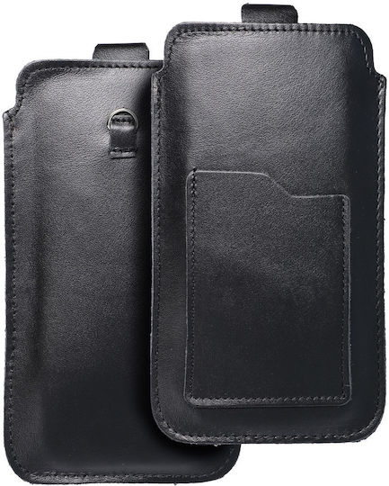 Forcell Royal Leather Beutel bis 6.7" Schwarz