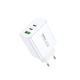 Remax Φορτιστής Χωρίς Καλώδιο με 2 Θύρες USB-A και Θύρα USB-C 40W Quick Charge 3.0 Λευκός (RP-U123)