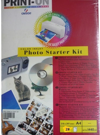 Canson Fotopapier für Drucker Tintenstrahl 28 Blätter