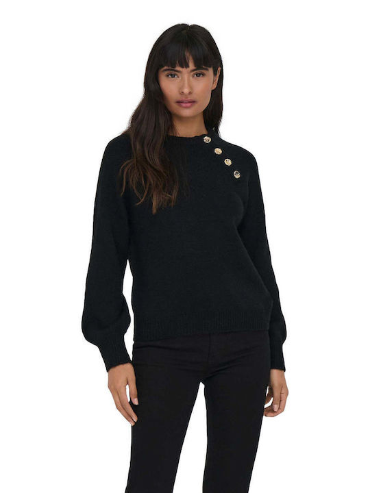 Only Damen Langarm Pullover Schwarz