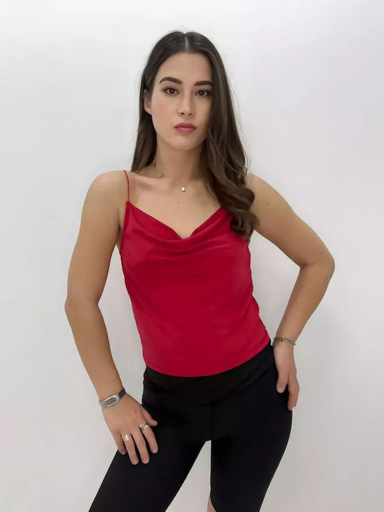 Bebe Plus Women's Blouse Long Sleeve Red
