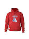 FightFlix Kinder Sweatshirt mit Kapuze Rot