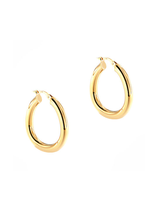 Ioannis Κόσμημα Earrings Hoops made of Gold 14K