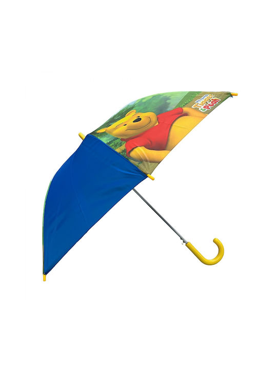 Chanos Kinder Regenschirm Gebogener Handgriff Winnie Bunt