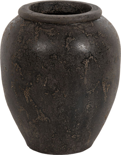 HomeMarkt Διακοσμητικό Βάζο Πήλινο Sparta Γκρι Φ21xΥ49cm