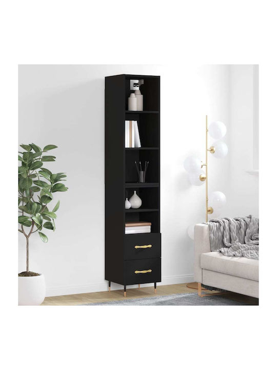 Bibliothek Black 34.5x34x180cm