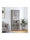 Bibliothek Grey 69.5x34x180cm